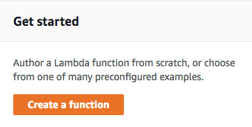 Creating a lambda function