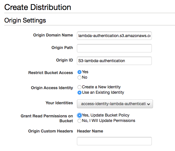 Create distribution button